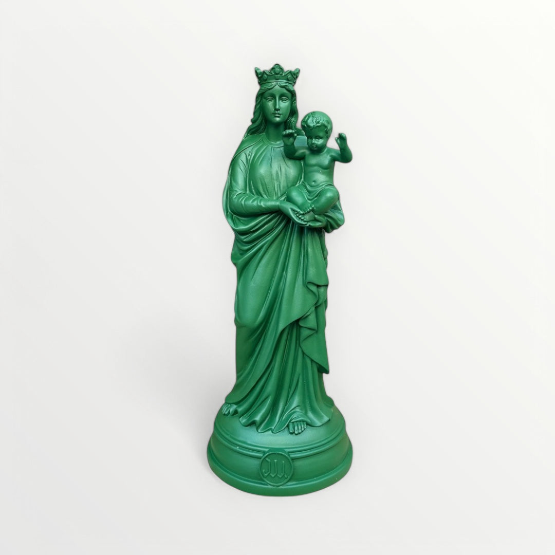 Statuette de la Vierge à l'enfant 30cm - Notre-Dame de la Garde - Couleur intemporelle