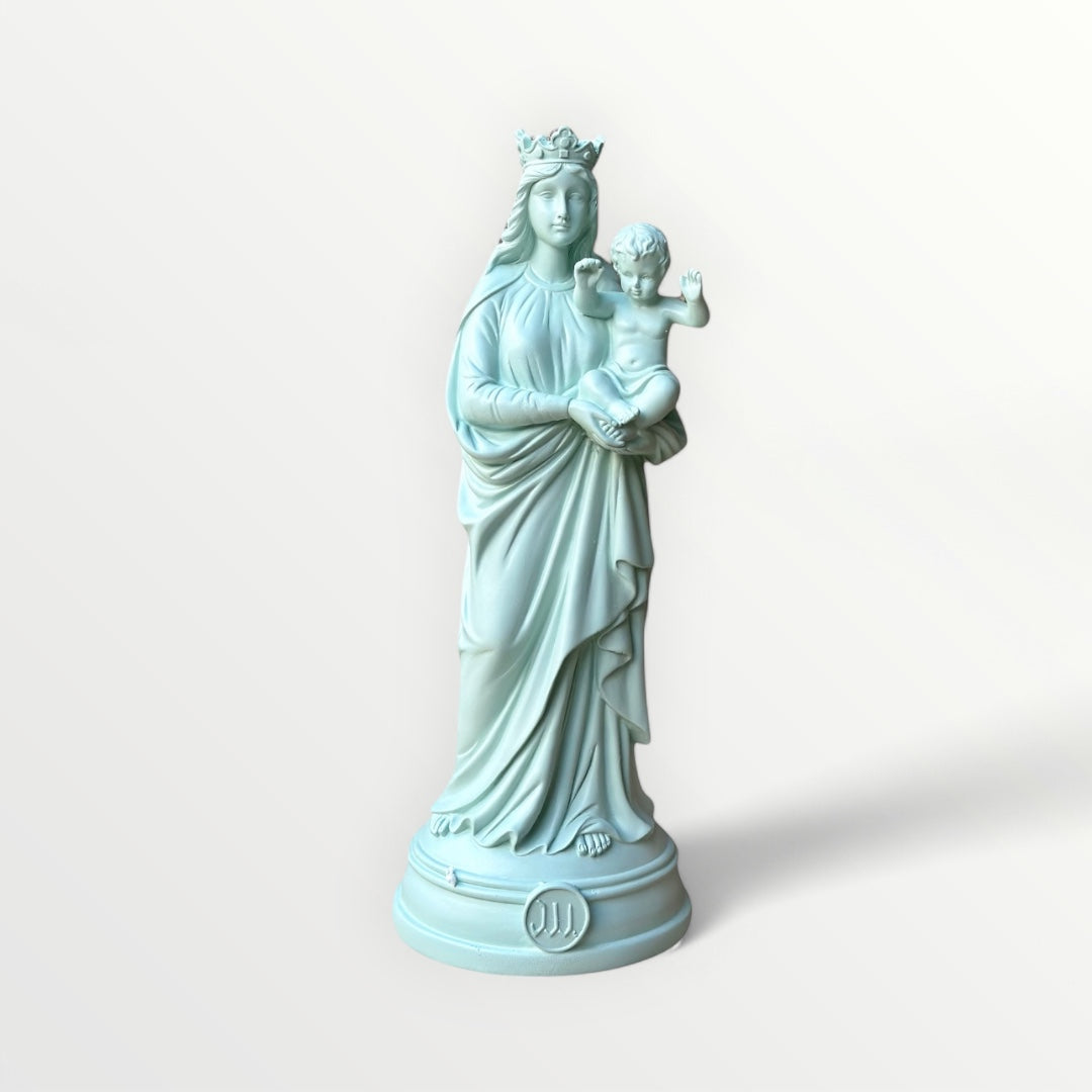Statuette de la Vierge à l'enfant 30cm - Notre-Dame de la Garde - Couleur intemporelle