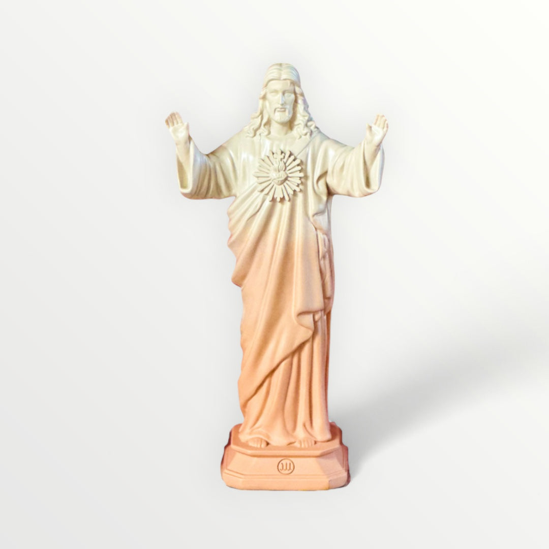 Statuette Jesus loves you 22cm - J'AI VU LA VIERGE - Tye and Die