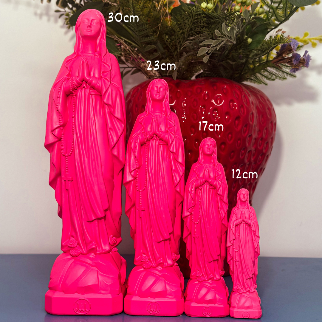 Statuette Vierge Marie Lourdes 30cm - J'AI VU LA VIERGE - Couleur intemporelle