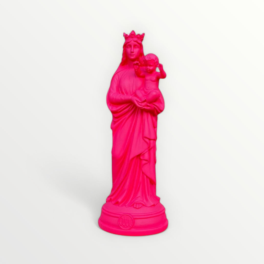 Statuette de la Vierge à l'enfant 30cm - Notre-Dame de la Garde - Couleur intemporelle