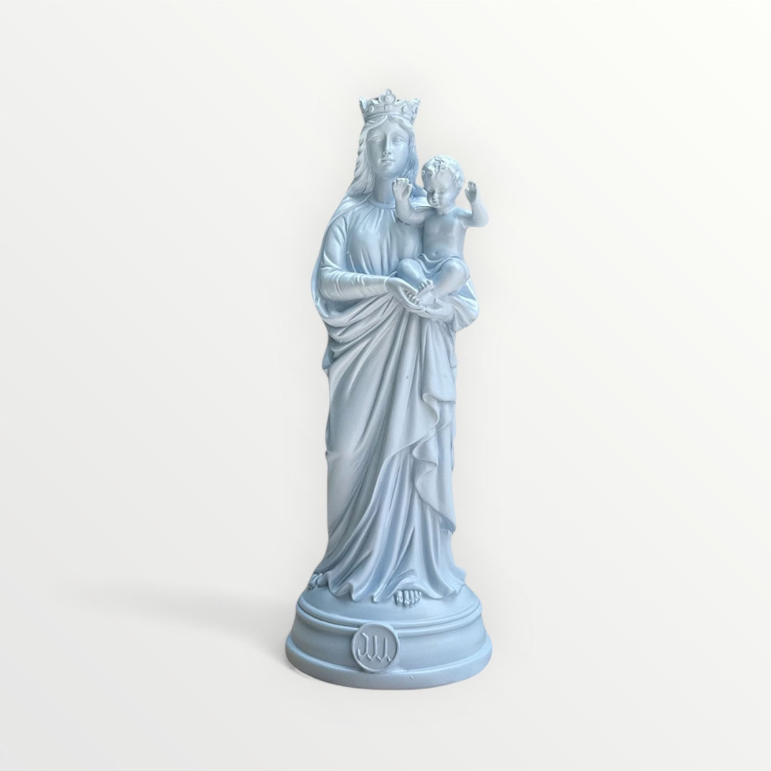 Statuette de la Vierge à l'enfant 30cm - Notre-Dame de la Garde - Couleur intemporelle