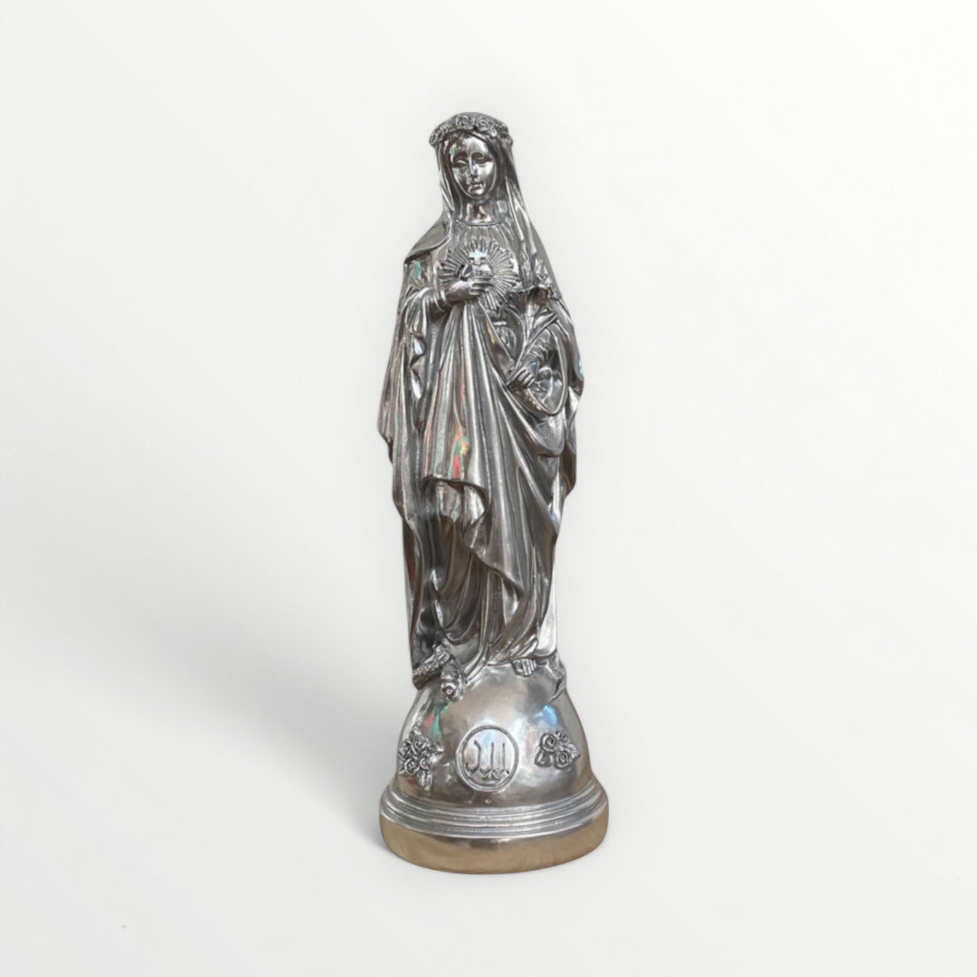 Statuette de la Vierge Marie aux Fleurs - Couleur intemporelle
