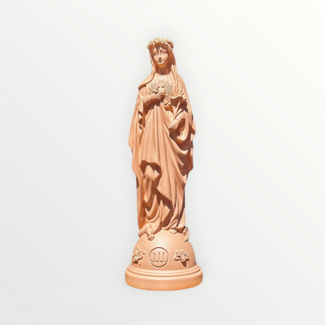 Statuette de la Vierge Marie aux Fleurs - Couleur intemporelle