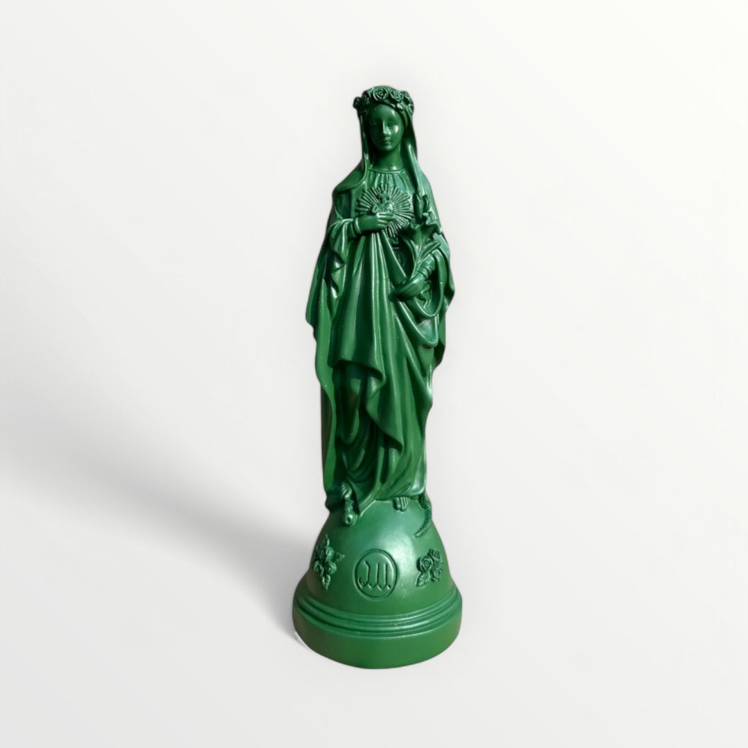 Statuette de la Vierge Marie aux Fleurs - Couleur intemporelle