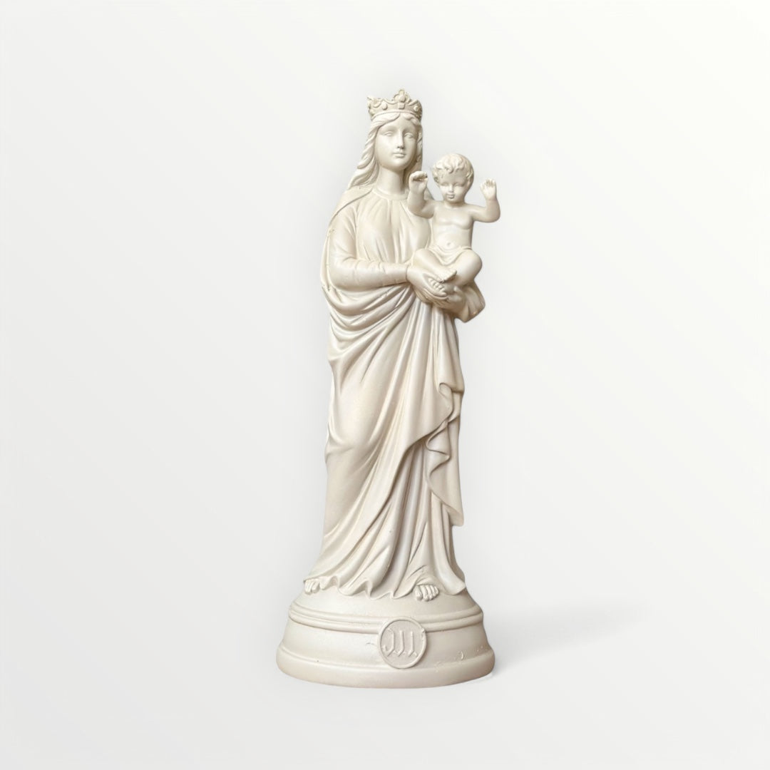 Statuette de la Vierge à l'enfant 30cm - Notre-Dame de la Garde - Couleur intemporelle