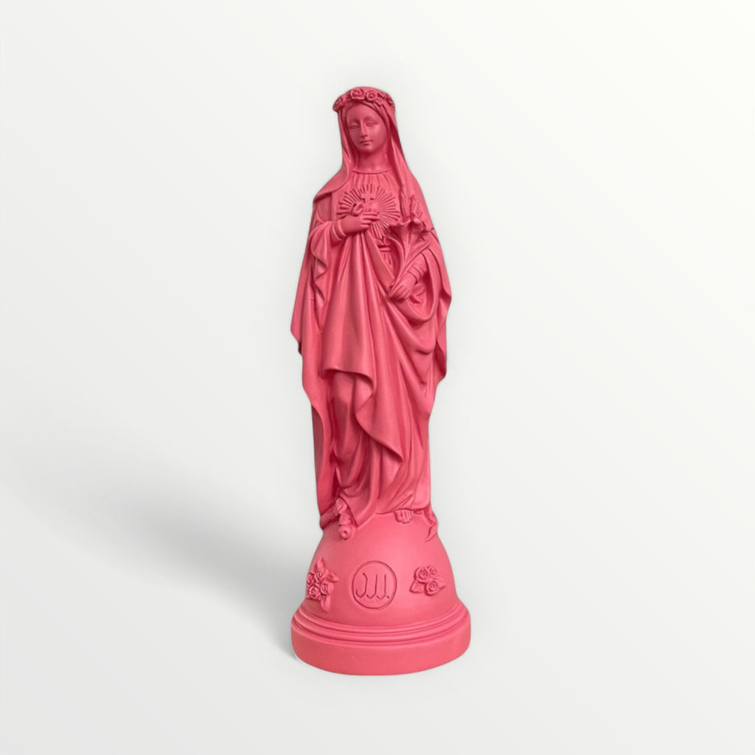 Statuette de la Vierge Marie aux Fleurs - Couleur intemporelle