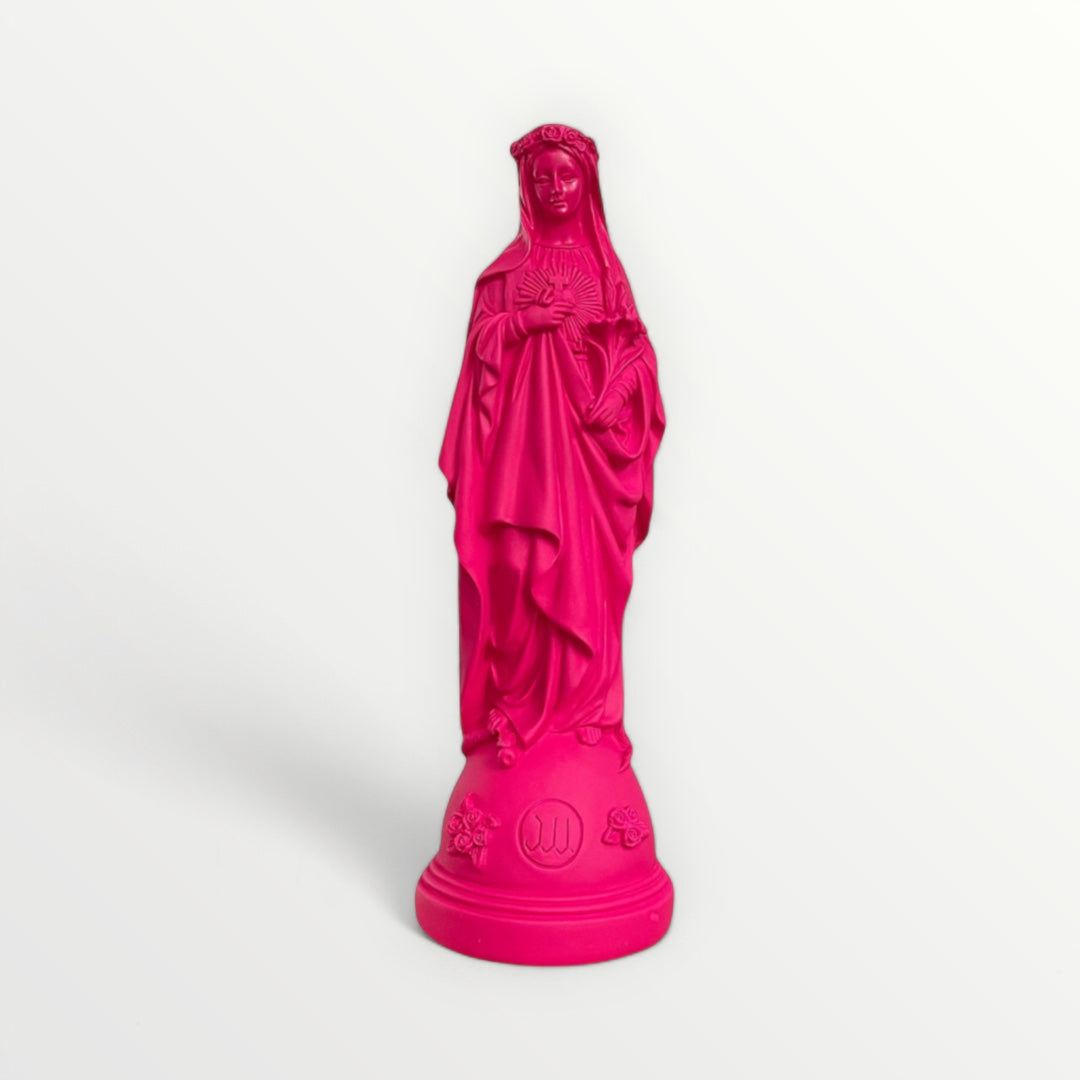 Statuette de la Vierge Marie aux Fleurs - Couleur intemporelle