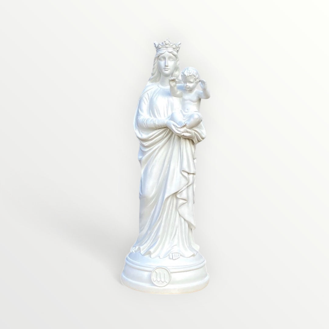 Statuette de la Vierge à l'enfant 30cm - Notre-Dame de la Garde - Couleur intemporelle