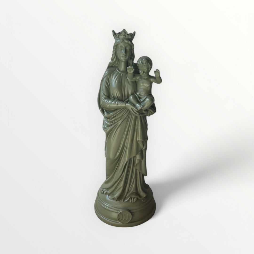 Statuette de la Vierge à l'enfant 30cm - Notre-Dame de la Garde - Couleur intemporelle