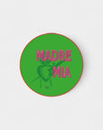 Brooch & round button badge for special mom clothing