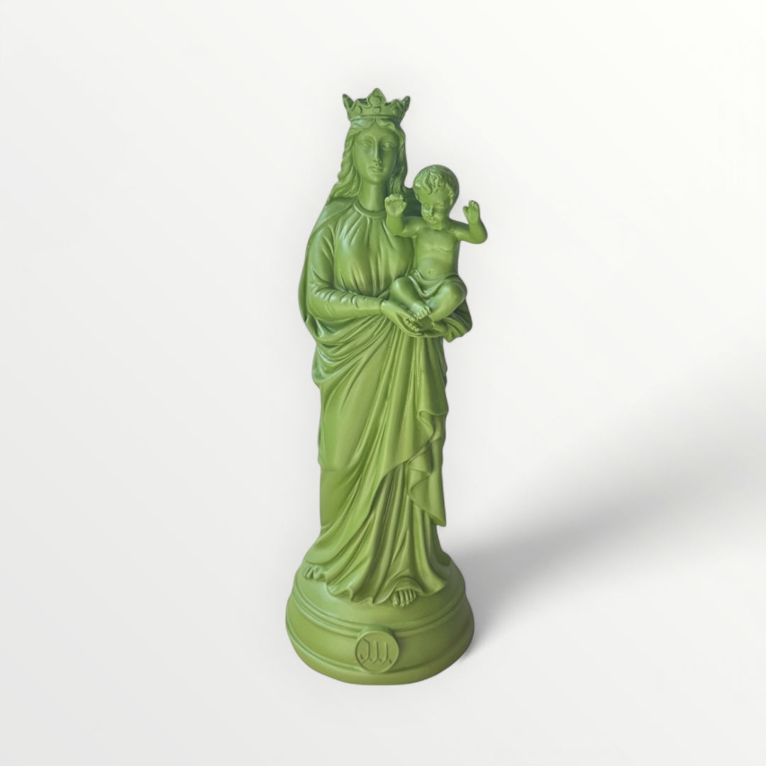 Statuette de la Vierge à l'enfant 30cm - Notre-Dame de la Garde - Couleur intemporelle