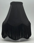 Abat-jour_boboboom en lurex noir et frange noir