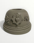 Candle holder ex-voto sacred heart plaster - I saw the Virgin
