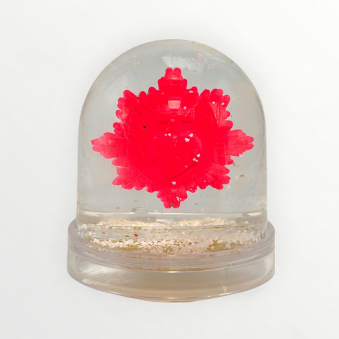 Boule à neige ex-voto rose Pink
