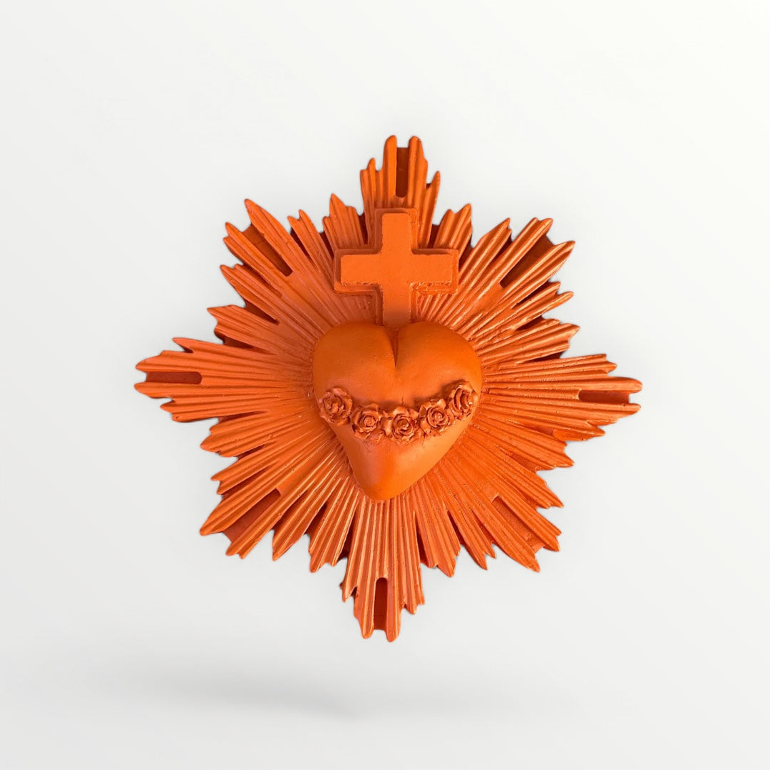 Ex-voto Cœur Vital Orange Mandarine