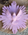 Ex-voto oiseau "envole-moi" - couleurs intemporelles rose poudré