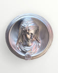 Ex-voto visage de Marie en relief - Selfie argent
