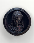 Ex-voto visage de Marie en relief - Selfie noir