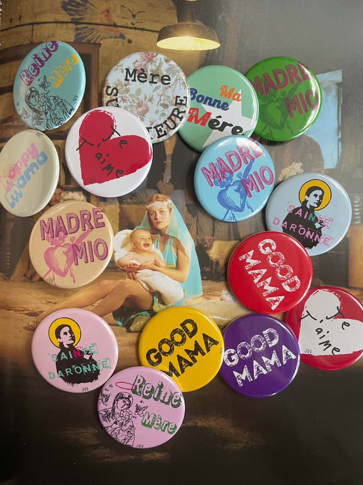 Broche & badge bouton rond pour vêtement spécial maman