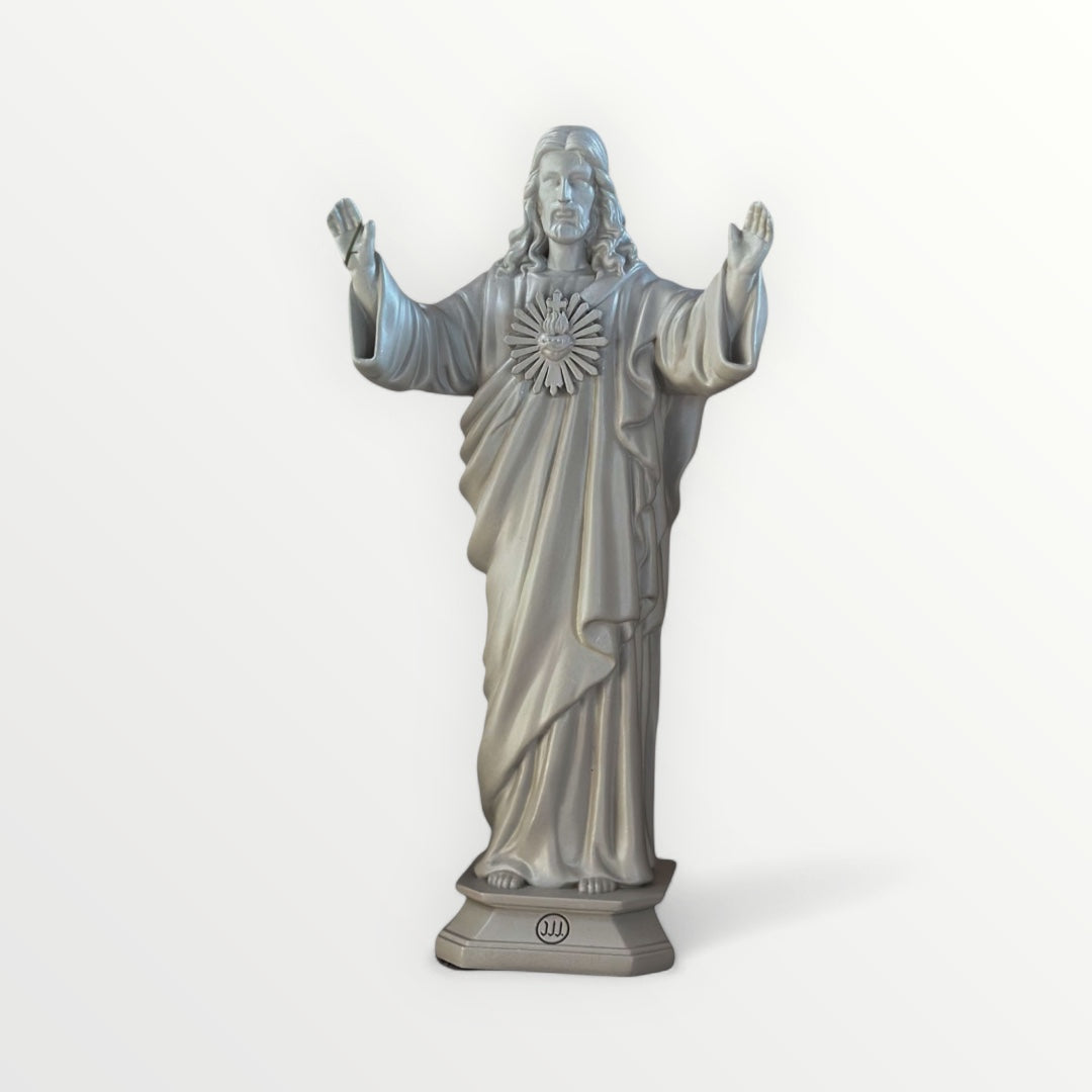 Statuette Jesus loves you - 22cm- J'AI VU LA VIERGE - Couleur intemporelle