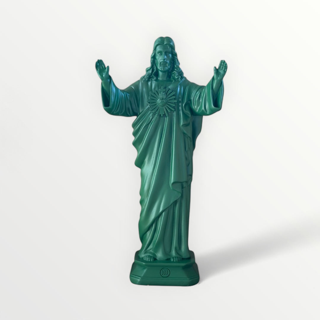 Statuette Jesus loves you - 22cm- J'AI VU LA VIERGE - Couleur intemporelle