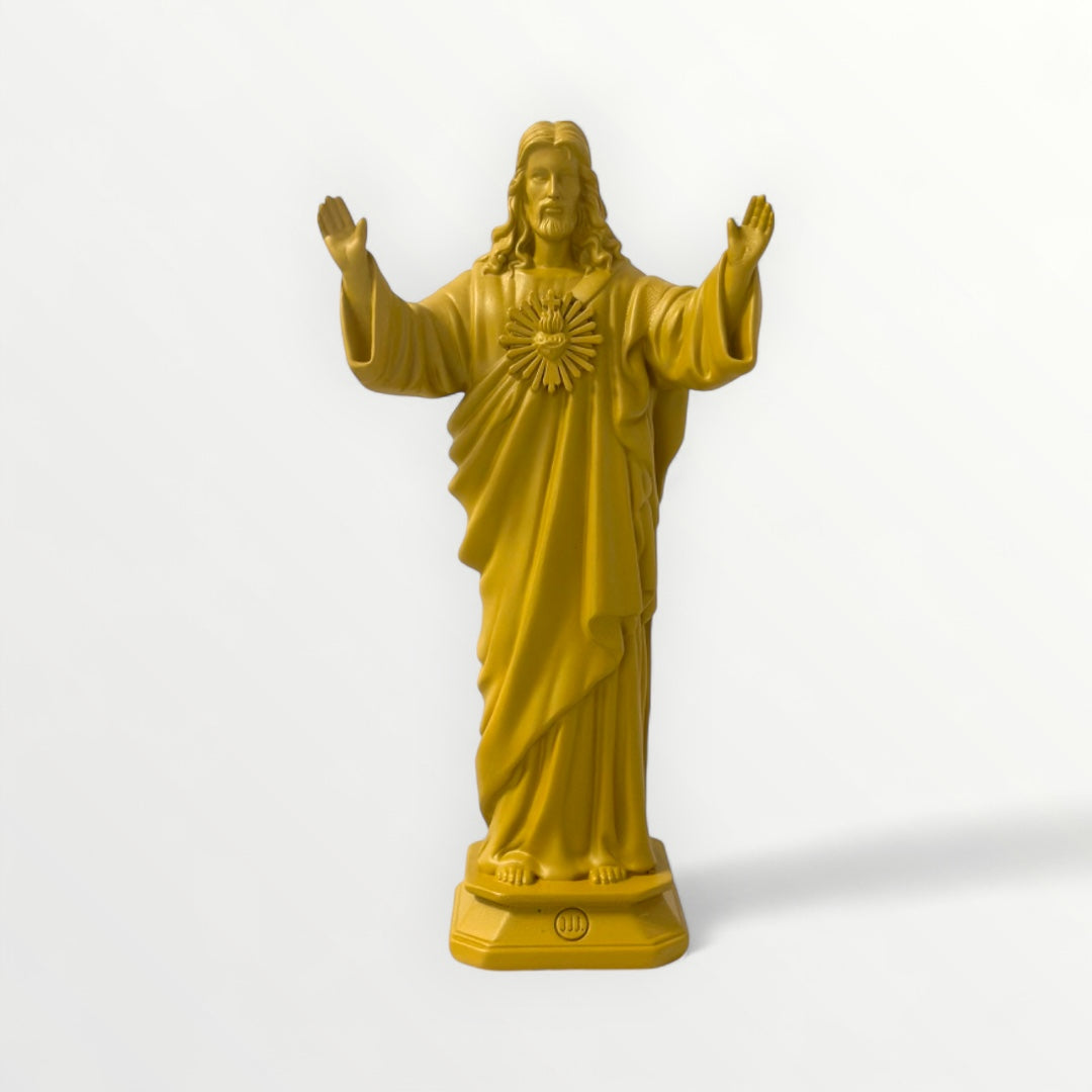 Statuette Jesus loves you - 22cm- J'AI VU LA VIERGE - Couleur intemporelle