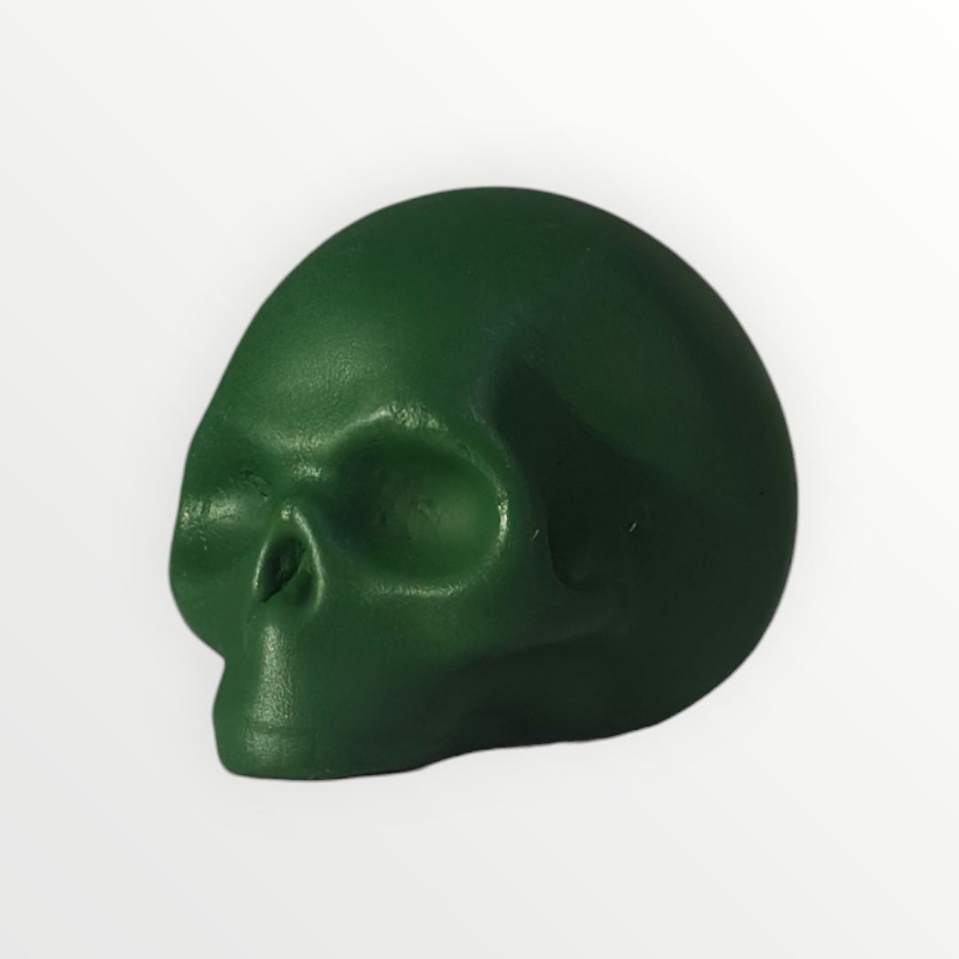 Les Vanités - Têtes de Mort en Plâtre vert jungle