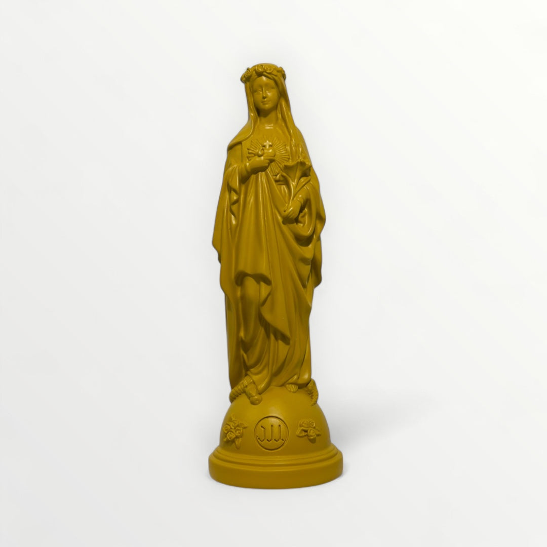 Statuette de la Vierge Marie aux Fleurs - Couleur intemporelle