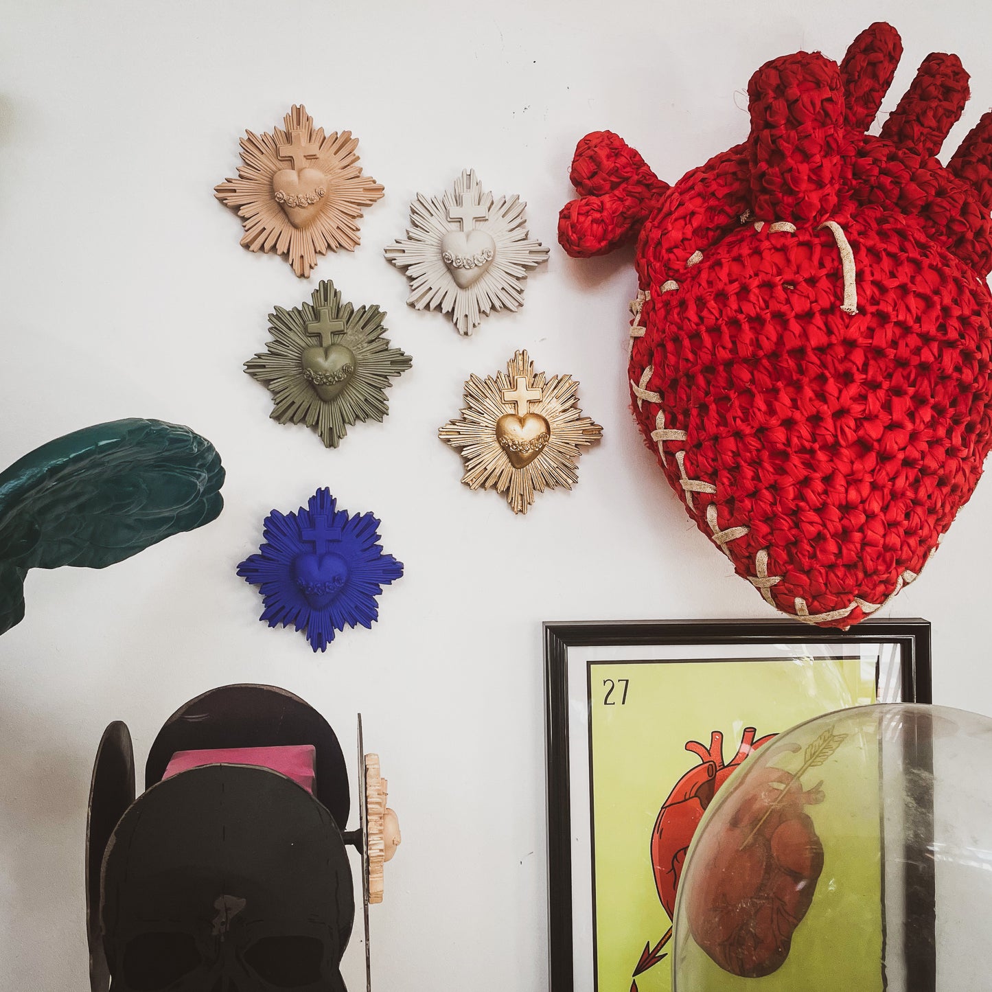 Ex-voto décoration murale Cœur Vital - couleurs intemporelles