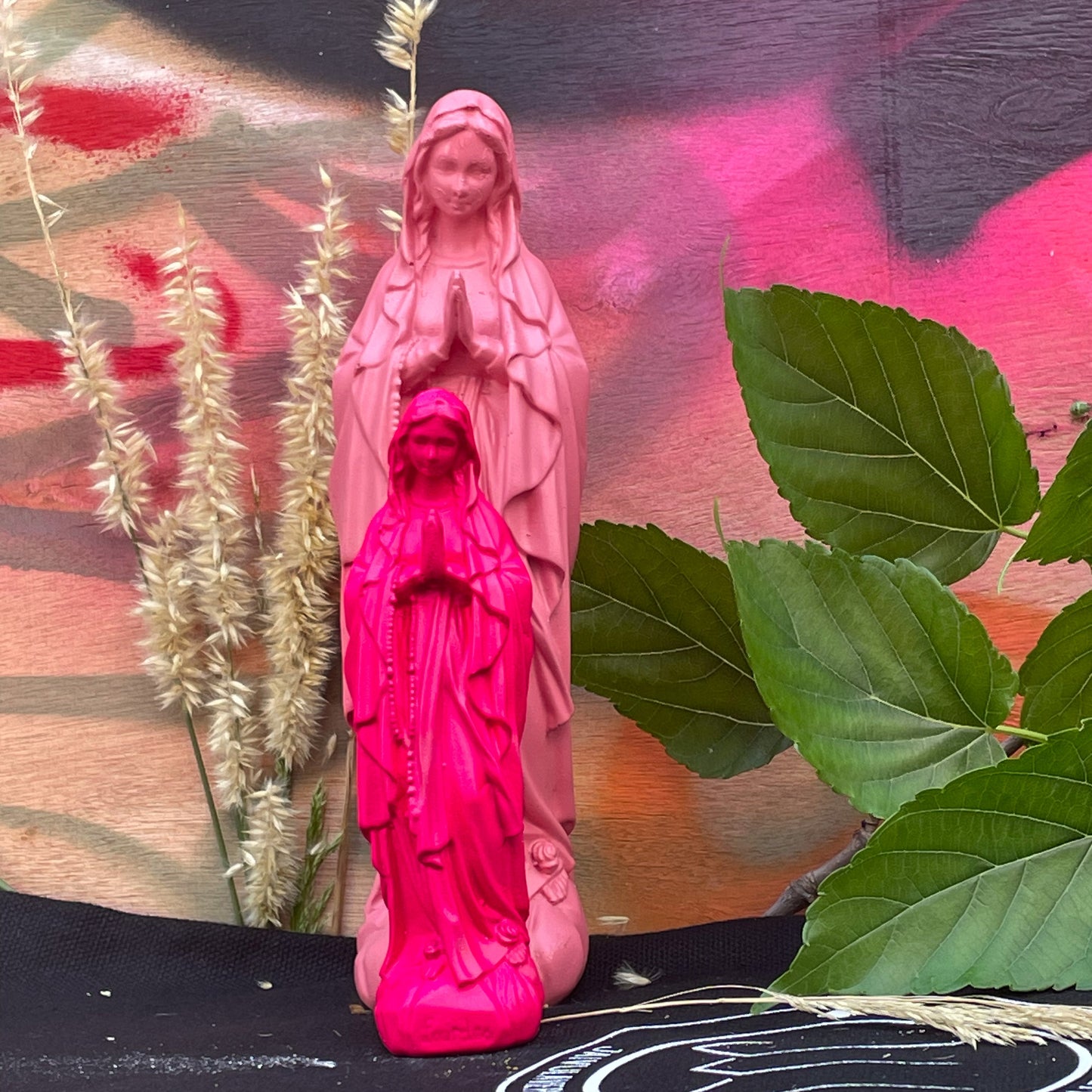 Statuette décoration d'intérieur Vierge Petite Marie Lourdes 12cm - couleurs intemporelles