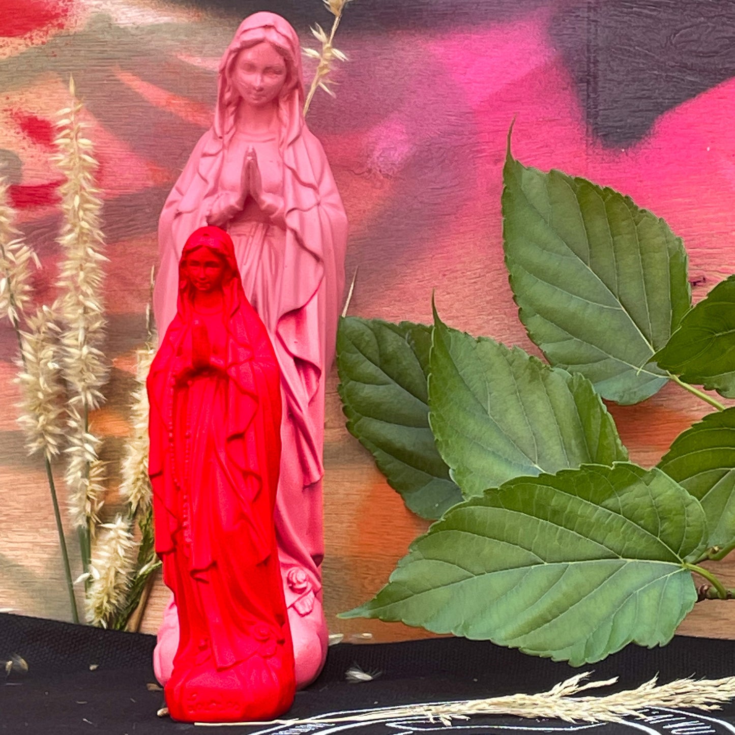 Statuette décoration d'intérieur Vierge Petite Marie Lourdes 12cm - couleurs intemporelles