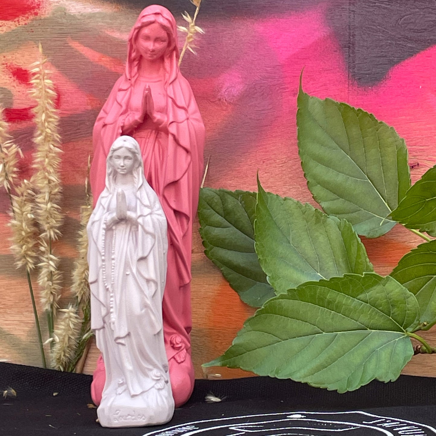 Statuette décoration d'intérieur Vierge Petite Marie Lourdes 12cm - couleurs intemporelles