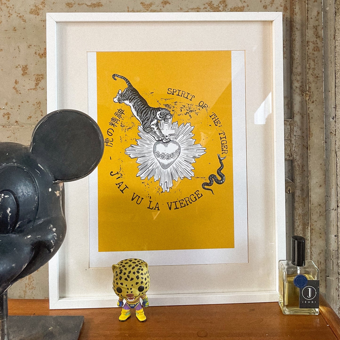 Affiche Cœur sacré Tigre 42x29,7