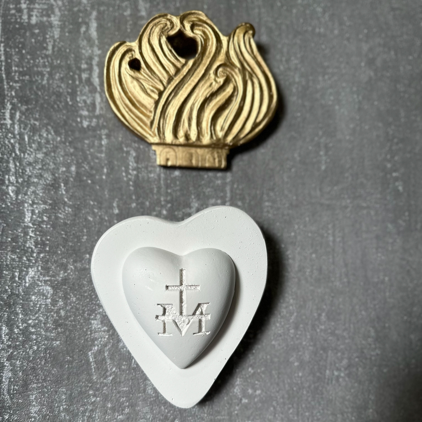 Ex-voto décoration murale "Coeur de Marie"