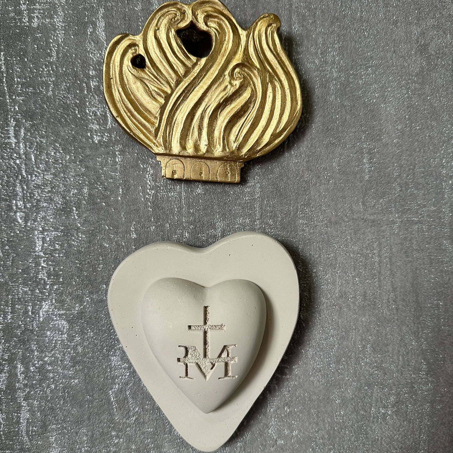 Ex-voto décoration murale "Coeur de Marie"