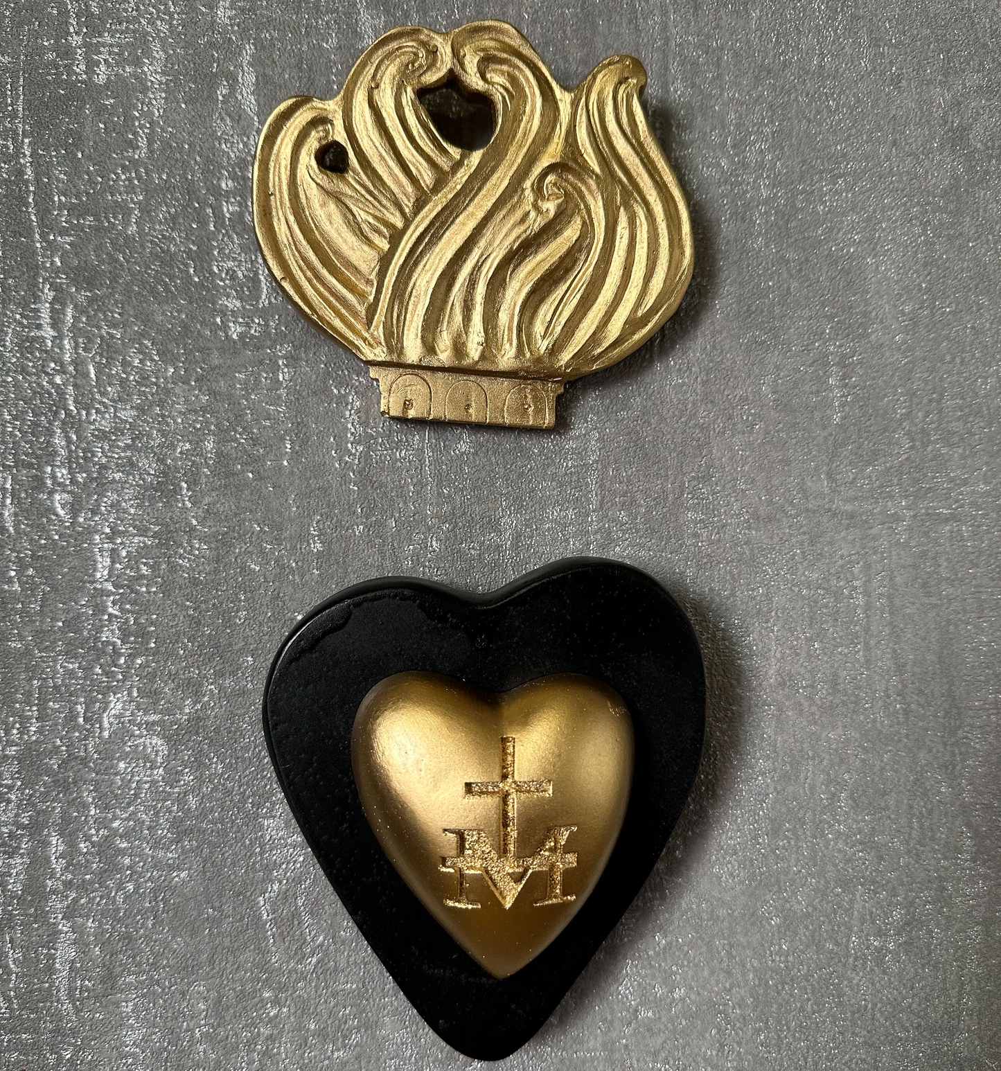 Ex-voto décoration murale "Coeur de Marie"