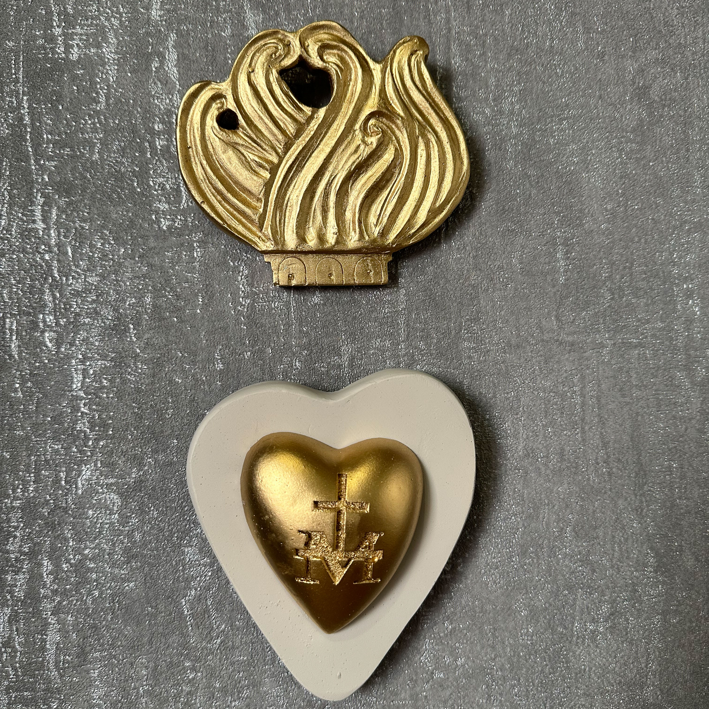 Ex-voto décoration murale "Coeur de Marie"