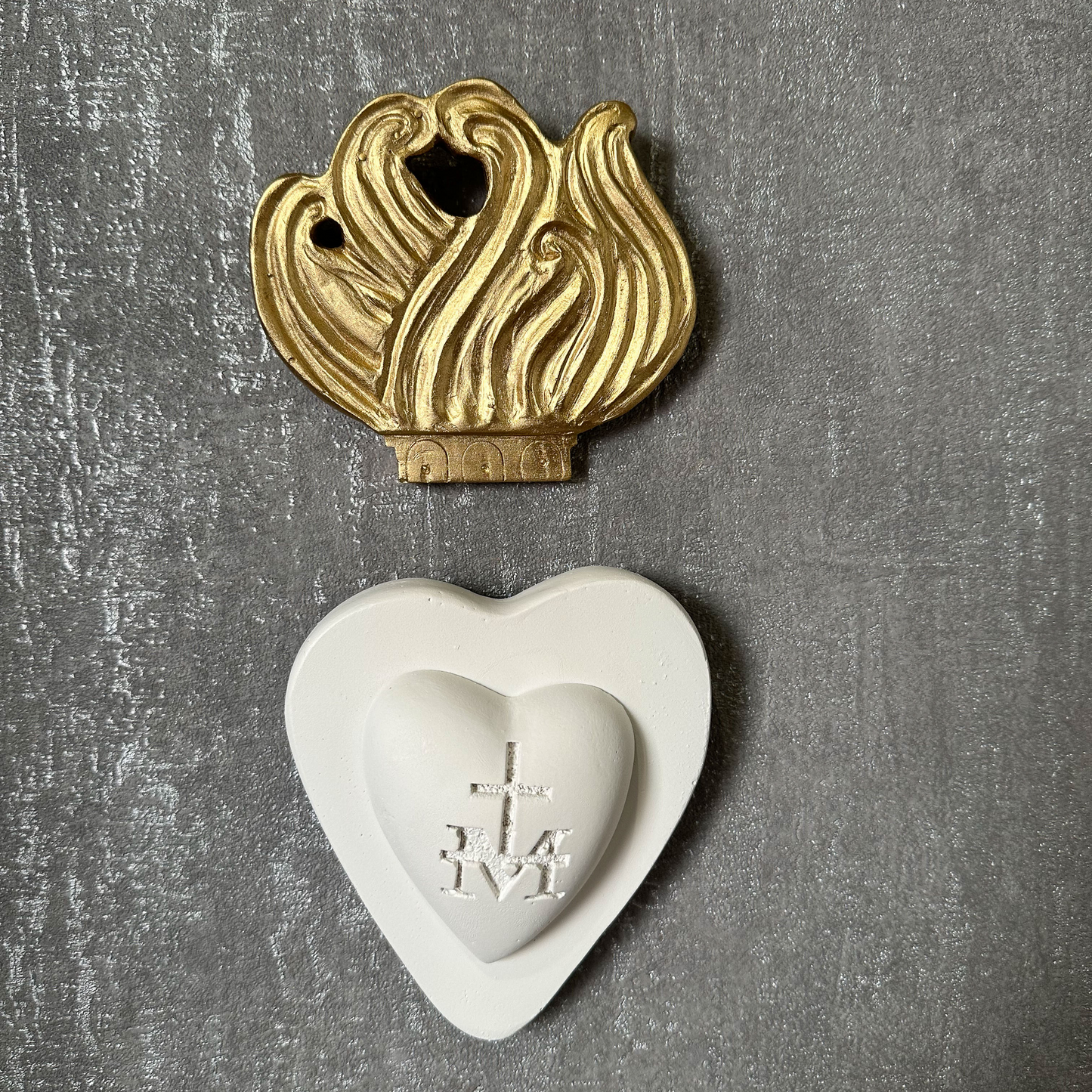 Ex-voto décoration murale "Coeur de Marie"