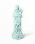 Statuette Bonne-Mère 30 cm couleur Bleu Nuage – Notre-Dame de la Garde peinte à la main à Marseille