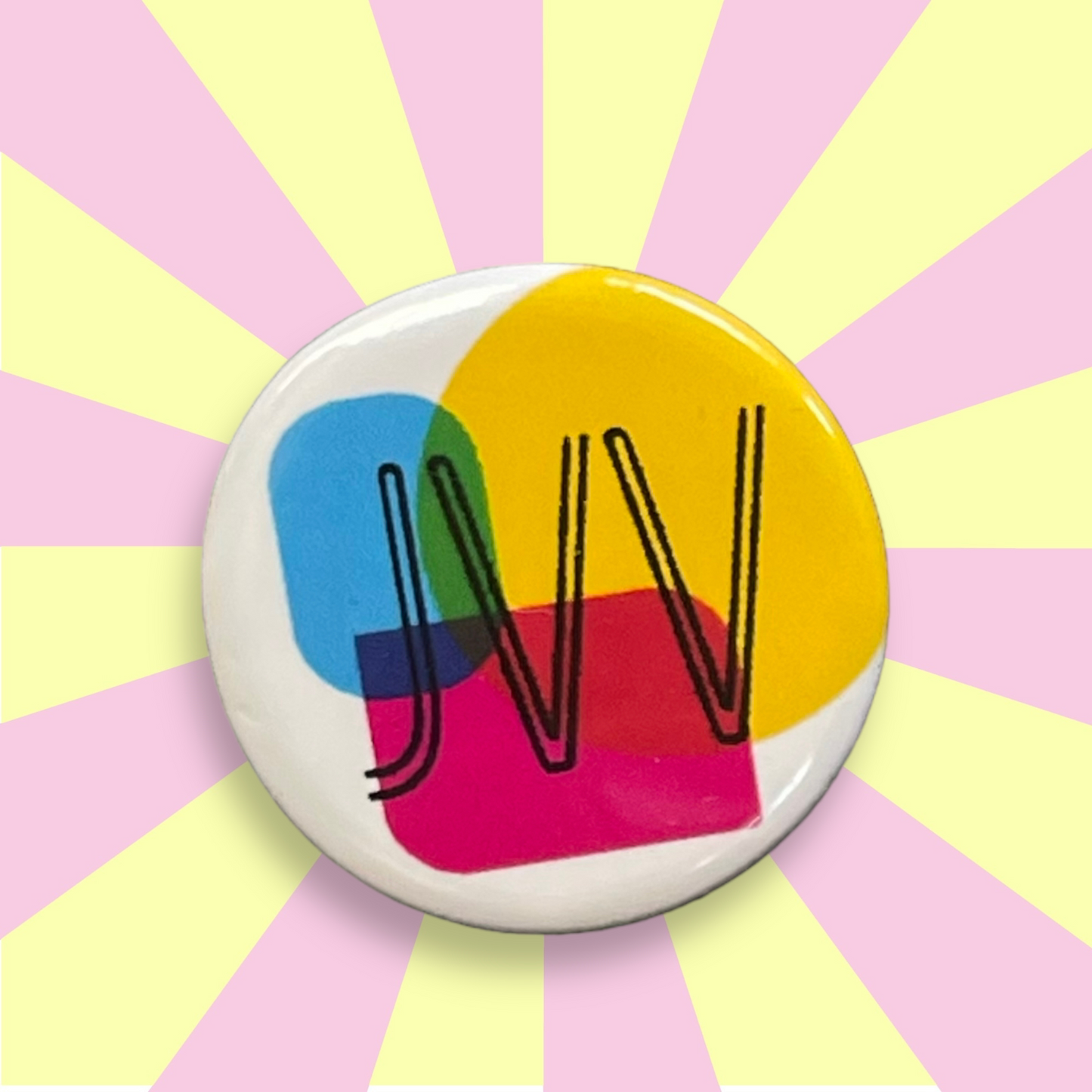 Broche & badges bouton rond 25 mm J'ai vu la Vierge JVV