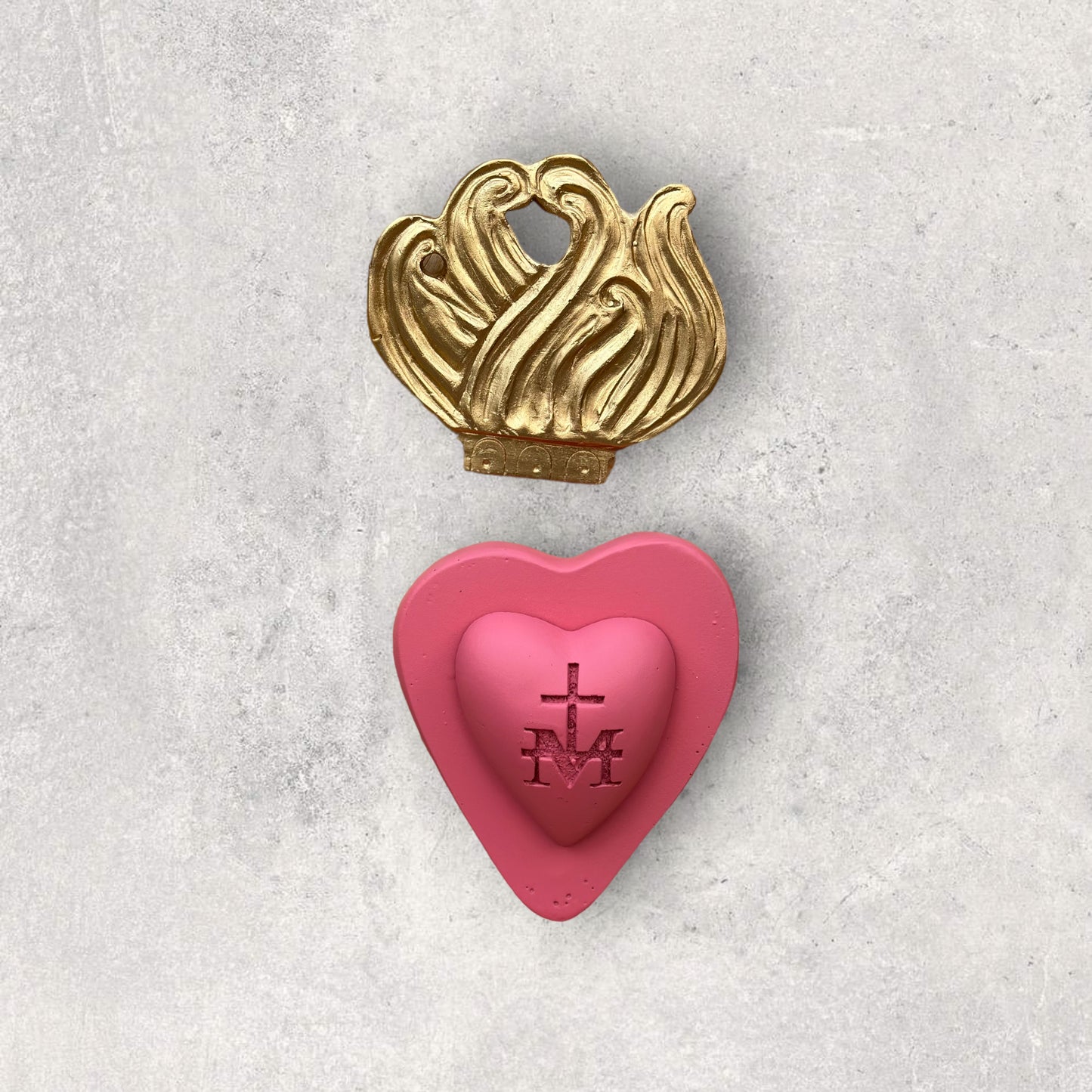 Ex-voto décoration murale "Coeur de Marie"