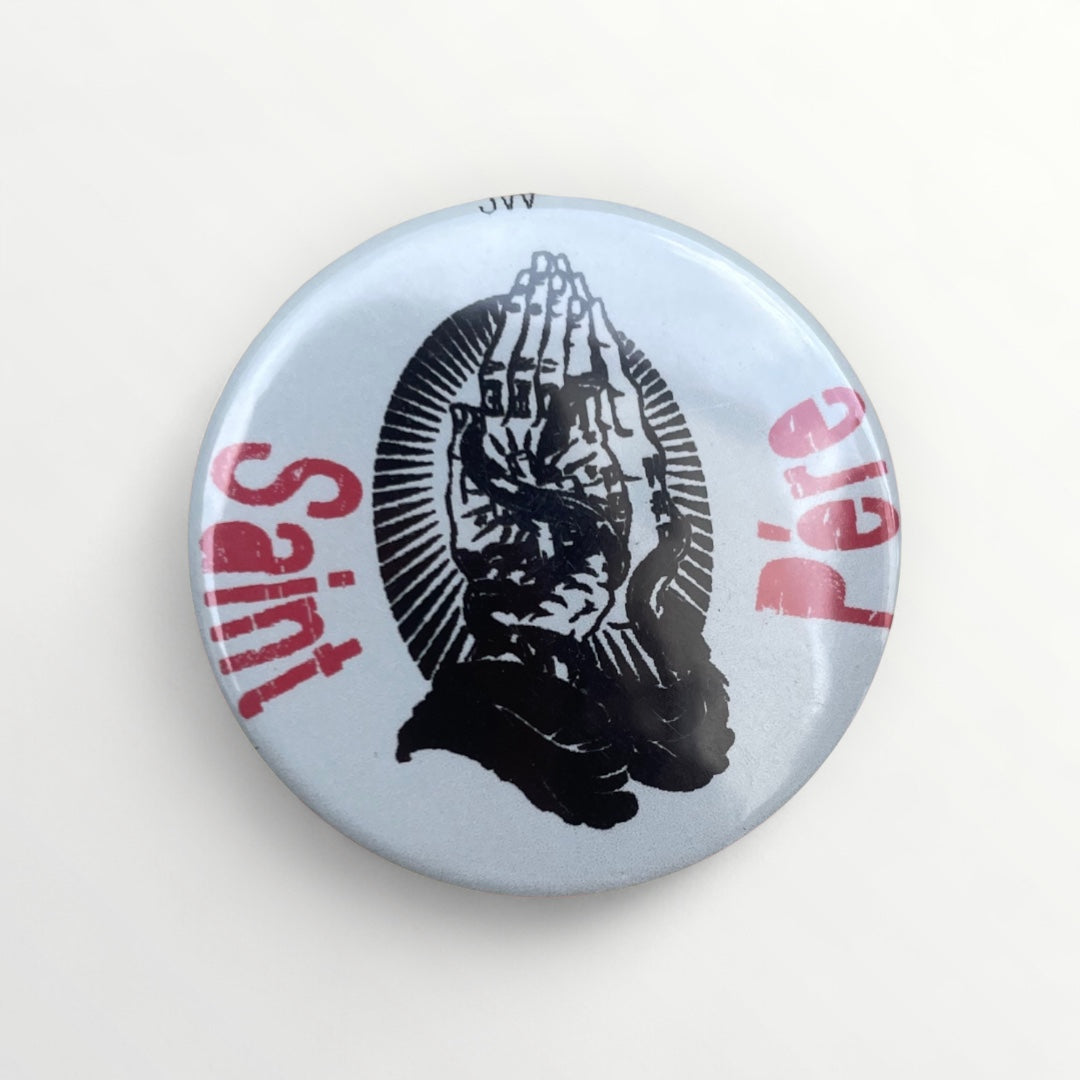 Round button brooch & badge for special dad clothing!