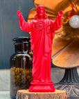 Statuette Jésus Loves You Rouge Carmin