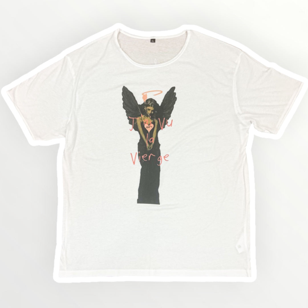 T-shirt mixte col rond manche courte - Black Angel