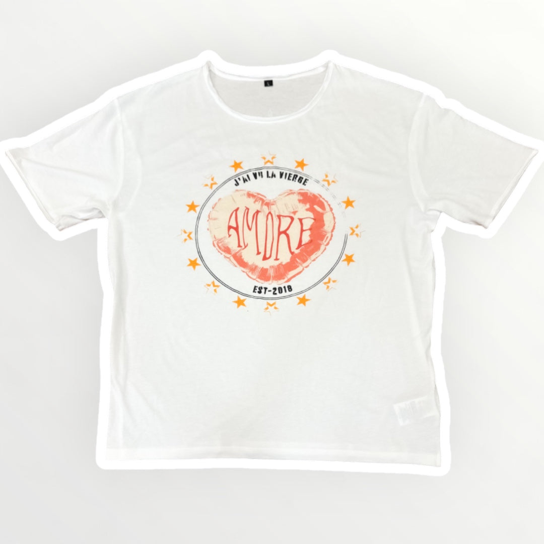 T-shirt mixte col rond manche courte - Amore