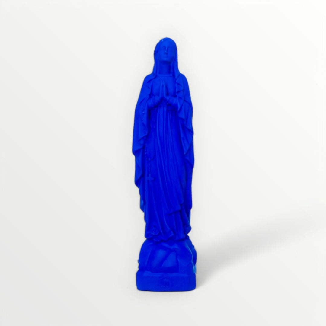 VIERGE MARIE DE LOURDE bleu indigo