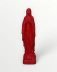 VIERGE MARIE DE LOURDE rouge carmin