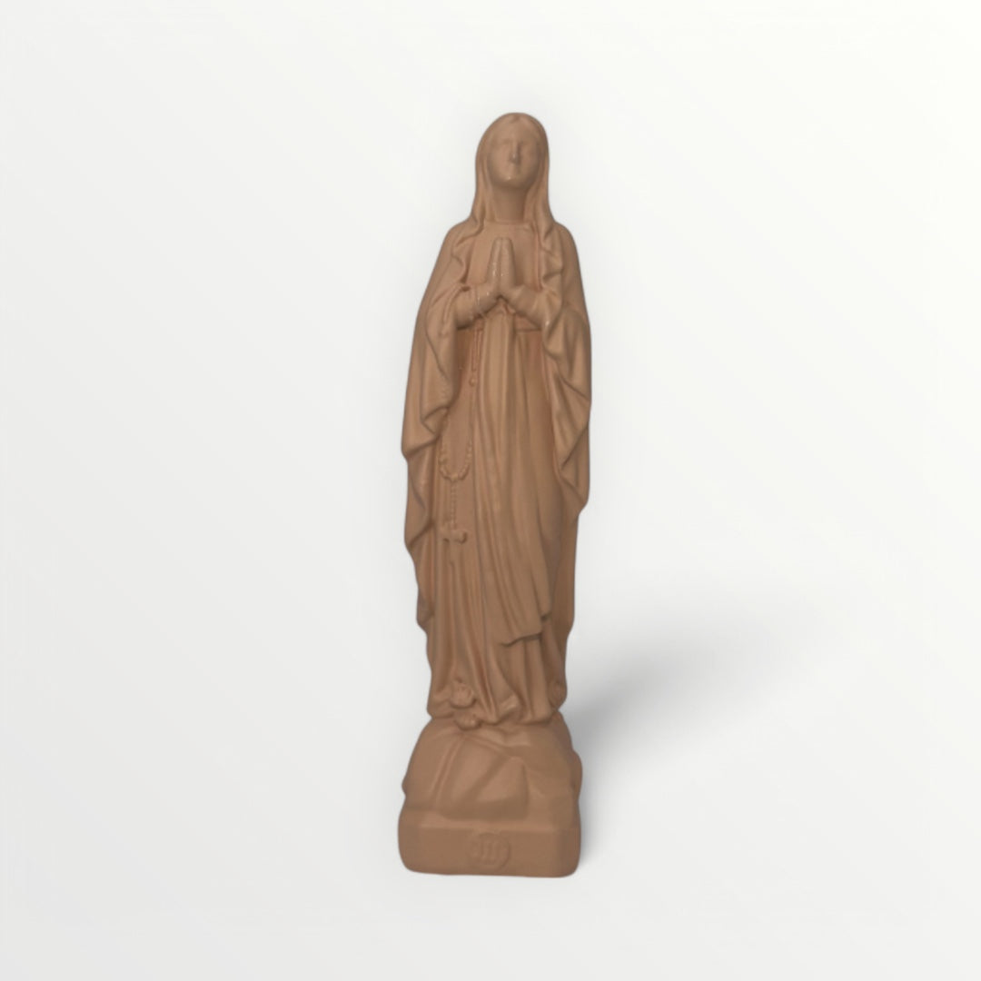 Vierge Marie de Lourdes 12 cm beige nut's