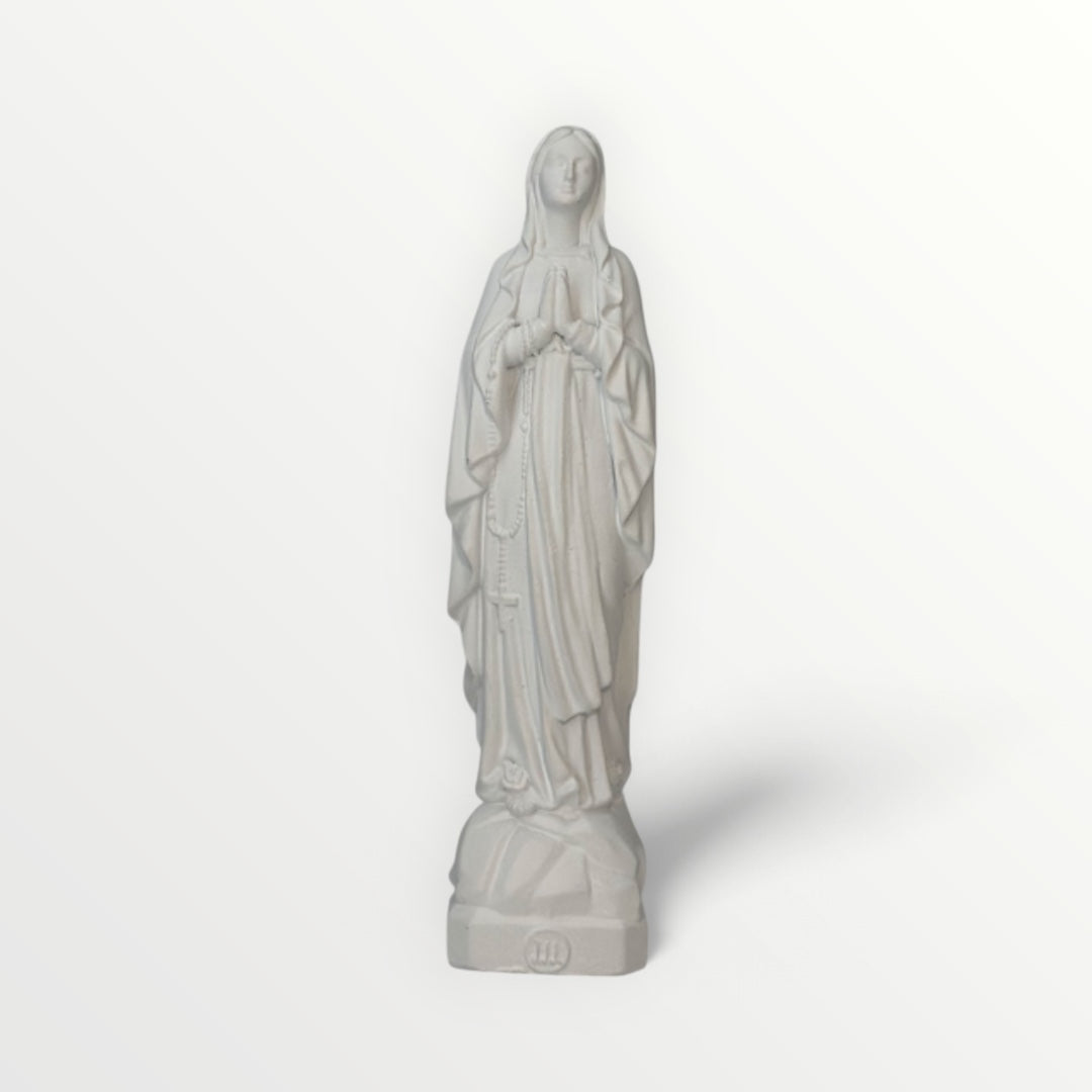 Vierge Marie de Lourdes 12 cm blanc